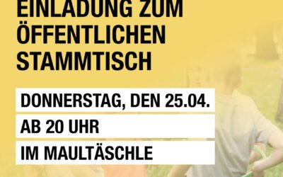 Einladung: Öffentlicher Stammtisch zum Thema Familie, Soziales & Gerechtigkeit